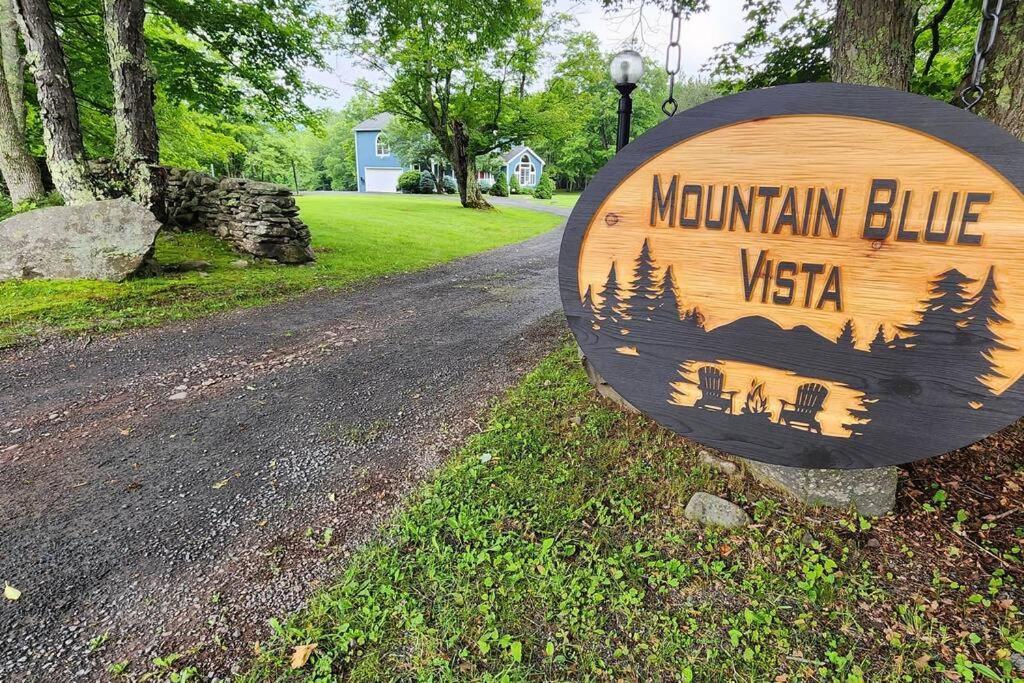 Mountain Blue Vista - Luxury Retreat Near Ski Resorts With Pond, Firepit And Hot Tub Windham Exteriör bild
