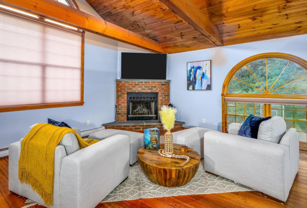 Mountain Blue Vista - Luxury Retreat Near Ski Resorts With Pond, Firepit And Hot Tub Windham Exteriör bild