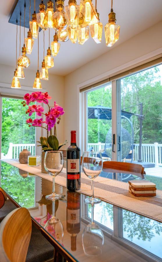 Mountain Blue Vista - Luxury Retreat Near Ski Resorts With Pond, Firepit And Hot Tub Windham Exteriör bild