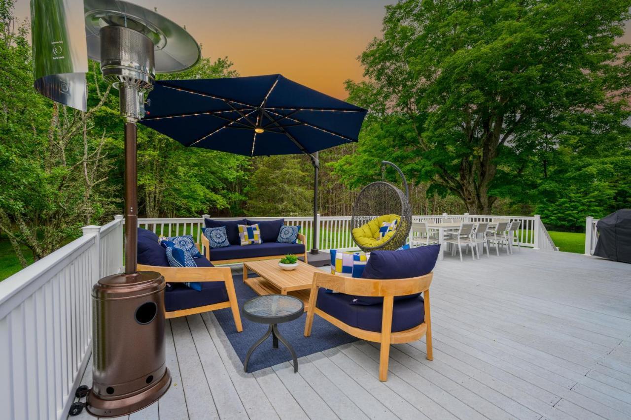 Mountain Blue Vista - Luxury Retreat Near Ski Resorts With Pond, Firepit And Hot Tub Windham Exteriör bild